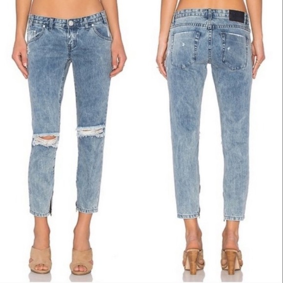 One Teaspoon Freebirds Distressed Crop Jean 25 - Picture 10 of 10